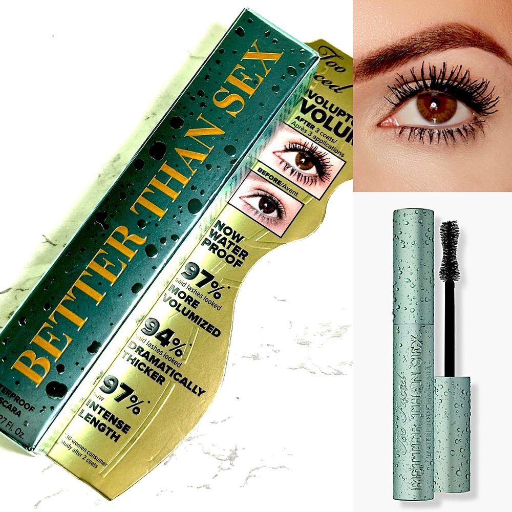 👁️ Too faced Better Than Sex Volumizing & Lengthening Waterproof Mascara NIB
